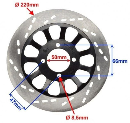 Tarcza hamulca przedniego Junak 902 Barton Volcano