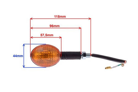 Kierunkowskaz mini prawy kocie oko przód E11