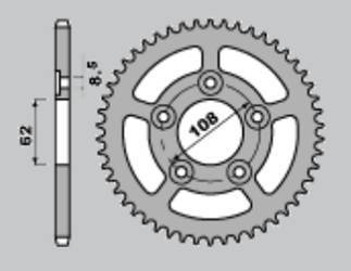 Zębatka tylna 714 40 aprilia rs 125 93-05 (701-40) (jtr701.40)