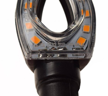 Kierunkowskaz czarny strzałka z diodami led para