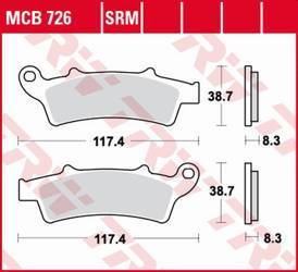 Klocki hamulcowe kh324 organic aprilia atlantic 125 '03-, scarabeo 125 '04-'10, atlantic 200 '02-'05, scarabeo 200 '07-'12, kymco people 125