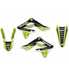 Komplet naklejek (oklein) kawasaki kxf450 '12-'15 dream 4 kolor zielony/czarny