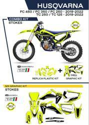 Komplet plastików plukomplet naklejek (oklein) husqvarna tc 125/250 '19-'22