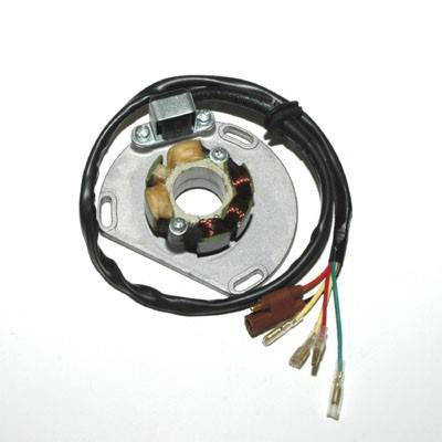 Uzwojenie alternatora (stator) ze światłami ktm (50w) (z płytą i impulsatorem) sx/exc 125 98-05, sx/exc250 97-05, exc 300/360/380 98-05,