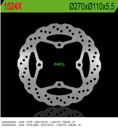 Tarcza hamulcowa tył kawasaki gtr 1000 07-18(270x110x5,5mm) (4 otwory 10,5mm) wave