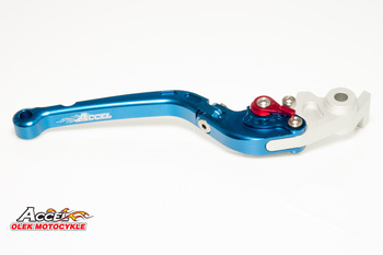 Dźwignia (klamka niełamka) hamulca yamaha r6 '05-13,yzf r1 '04-13, mt01 '04-09 kolor niebieski (dhy10sa) (afbl-09-4bl)
