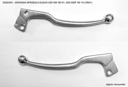 Dźwignia sprzęgła suzuki gsf 650 '96-'01, gsx 650f '08-'10, kolor srebrny (dss03sv) (70641)