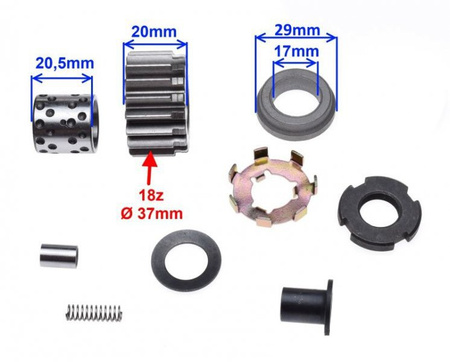 Zestaw montażowy sprzęgła 139Fmb Kinroad Junak
