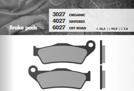 Klocki hamulcowe kh181 spiek metaliczny (złote) off road zacisk brembo przód np. Ktm sx/exc (ft 6027)