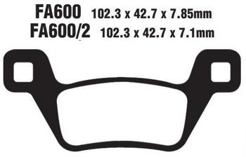 KLOCKI HAMULCOWE EBC FA600R