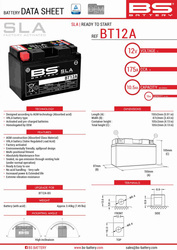 Bs akumulator bt12a (fa) (yt12a-bs, yt12a) 152x88x106 12v 10ah bezobsługowy - zalany (175a) (4)