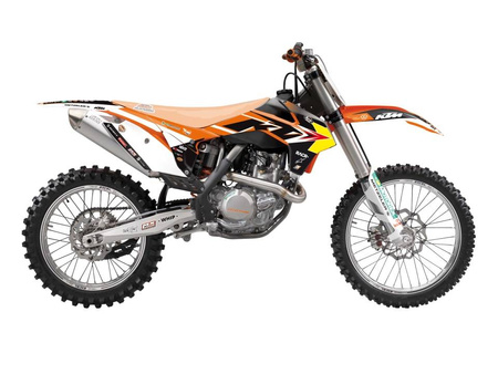 Komplet naklejek (oklein) ktm sx-sxf 13-15, exc 14-16 replica trophy 2022, kolor czarny/pomarańczowy