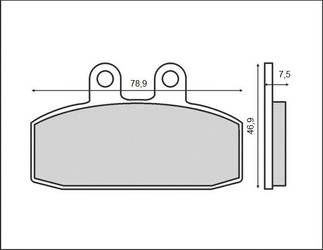 Klocki hamulcowe kh256 / kh113 przód (ft 3026)