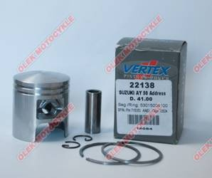 Vertex tłok suzuki morini, derbi (skutery 50 ccm) (42,00mm=+1,00mm) sworzeń 10mm