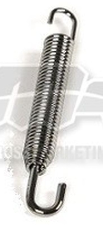 SPRĘŻYNA WYDECHU 12X75MM (KOŃCÓWKA OBROTOWA) ( 10 SZT. )