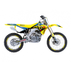 KOMPLET NAKLEJEK (OKLEIN) SUZUKI RMZ 450 '05-'07 DREAM 5 KOLOR NIEBIESKI ŻÓŁTY CZARNY
