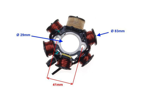 Stator iskrownik 6 cewek do Shineray 50Q-2E 4T