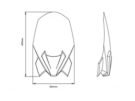 Szyba Touring Nowej Generacji Puig (Bez Oryginalnego Wspornika Bmw) Do Bmw F900r 20-21 Czarna
