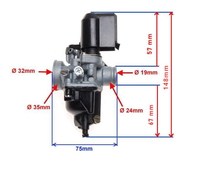 GAŹNIK PIAGGIO GILERA 2T 17,5 ed ZIP NRG RUNNER