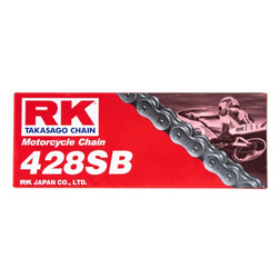 ŁAŃCUCH NAPĘDOWY 428SB-146 ZAPINKA (CL) W ZESTAWIE KOLOR STANDARD (POJEMNOŚĆ: DO 135 CCM) (19,1 KN)