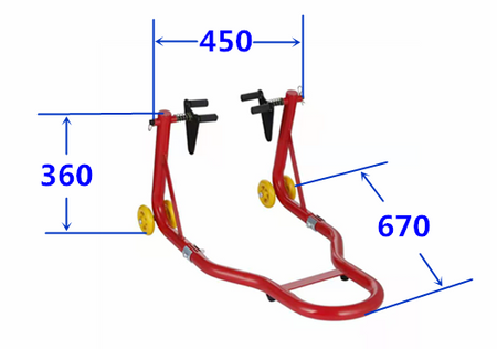 Stojak Podstawka Podnośnik Motocyklowy Serwisowy- Przód