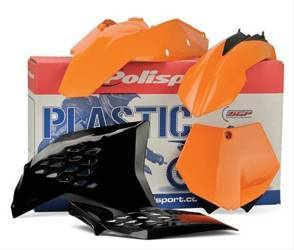 Komplet plastików ktm sx 85 '13-'17 zestaw zawiera osłonę amortyzatora tył (8906200001) kolor pomarańczowy oem