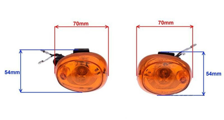 Kierunkowskazy przód podwieszane skuter 2T Keeway