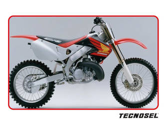 Komplet naklejek (oklein) honda cr 125 '98-'99, cr 250r '97-'99 replica oem honda