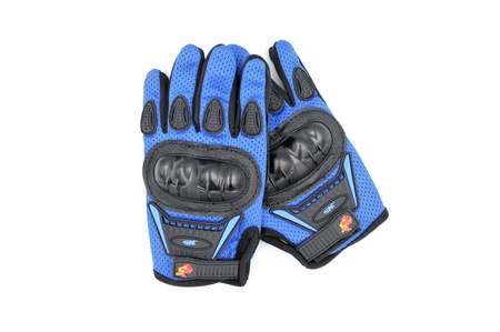 Rękawice Motocyklowe  Enduro Cross Quad Moto V-01k Niebieskie S Dziecięce Rkw00000010