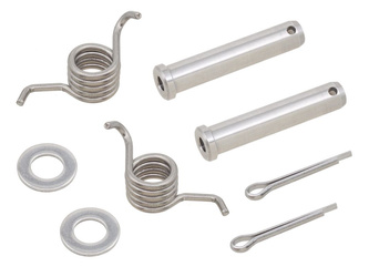 ZESTAW MONTAŻOWY PODNÓŻKÓW (SWORZNIE, SPRĘŻYNY, PODKŁADKI I ZABEZPIECZENIA) KTM EXC / XC / EXC-F / SX-F / XC-F / XC-W / XC-FW 125 / 150 / 250 / 300 / 350 / 450 / 500 '23-'24,