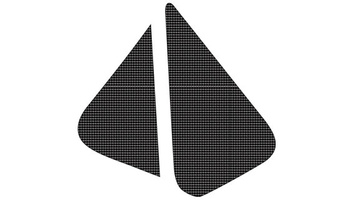 Komplet naklejek (oklein) na puszkę filtra kawasaki kxf 250/450 '06-'08 (carbon look)