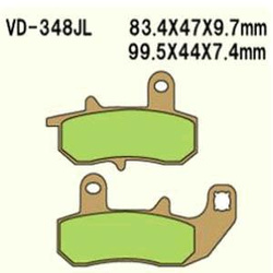 Klocki Hamulcowe Vesrah  Vd-348jl