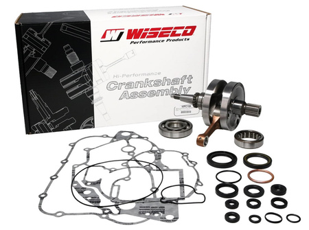 Wiseco wał korbowy ktm sx 85 `03-'17 (z łożyskami i uszczelniaczami na wał oraz kompletem uszczelek na dół silnika)