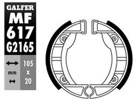 Szczęki hamulcowe przód 2022/09 piaggio vespino 50 '80-, zip 50 '92,