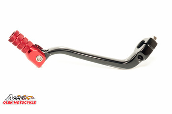 Dźwignia zmiany biegów honda crf 450x '05-'17 aluminiowa kolor czarny, koncówka czerwona (24700-mey-670)