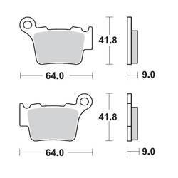 Klocki hamulcowe kh368  nitro racing ng sinter metal soft: 22 (nitro sport)  ktm 200sx, 250sx, 450sx