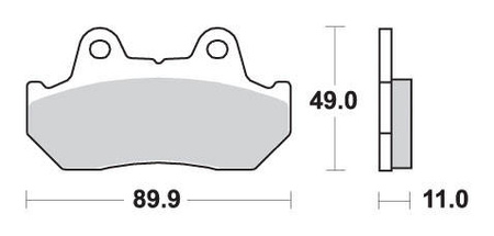 Klocki hamulcowe kh69/3 street excel sinter kolor złoty