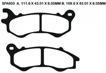KLocki hamulcowe do skutera Peugeot Honda Django 50 125 Honda PCX