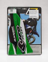 Komplet naklejek (oklein) na osłony teleskopów e5415 kawasaki kxf 250 '06-'08, kxf 450 '06-'08