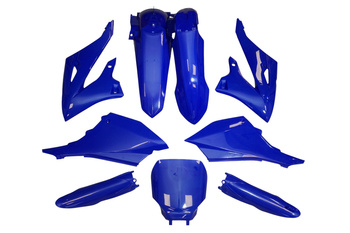 KOMPLET PLASTIKÓW (FULL KIT) Z OSŁONAMI TELESKOPÓW (AMORTYZATORÓW) YAMAHA YZ 125 / 250 '22-'26 KOLOR NIEBIESKI - RESTYILINA YZF
