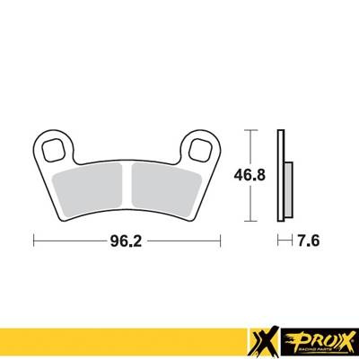 Klocki hamulcowe kh456 polaris 450/525 outlaw '08-11 przód