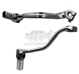 Dźwignia zmiany biegów kawasaki kx 85 01-17 (aluminiowa) kolor srebrny, końcówka stalowa