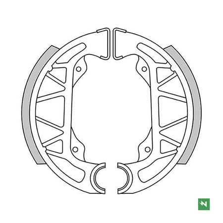 Szczęki hamulcowe gilera typhon 50 96> ,piaggio nrg 50 sfera 50 96>  (100x20mm)