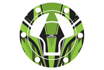 Osłona Wlewu Paliwa Puig Do Kawasaki (Wzór Radikal) Zielona
