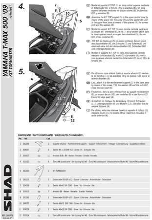 Stelaż kufra tylnego Shad do Yamaha T-Max XP 500