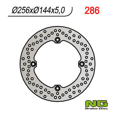 Tarcza hamulcowa tył honda xrv 750, xl 1000v, cbr 1100xx (256x144x5,0mm) (4x10,5mm)