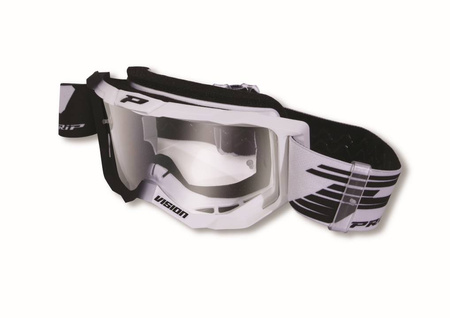 Gogle pg3300-126 tr vision kolor czarny biały (szyba pg3310 przezroczysta antiscratch, no fog, anti uv)