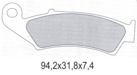 Klocki hamulcowe kh125 półmetaliczne (oferta specjalna) wycofane z oferty