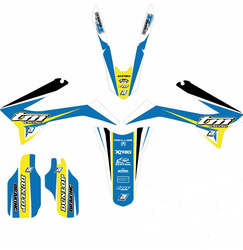 Komplet naklejek (oklein) tm 2t/4t '15-'21 dream 4 kolor niebieski/żółty/ biały