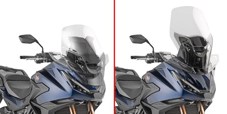 SZYBA HONDA NT 1100 '25, 60 X 49 CM PRZEZROCZYSTA (11 CM WYŻSZA OD ORYGINALNEJ)